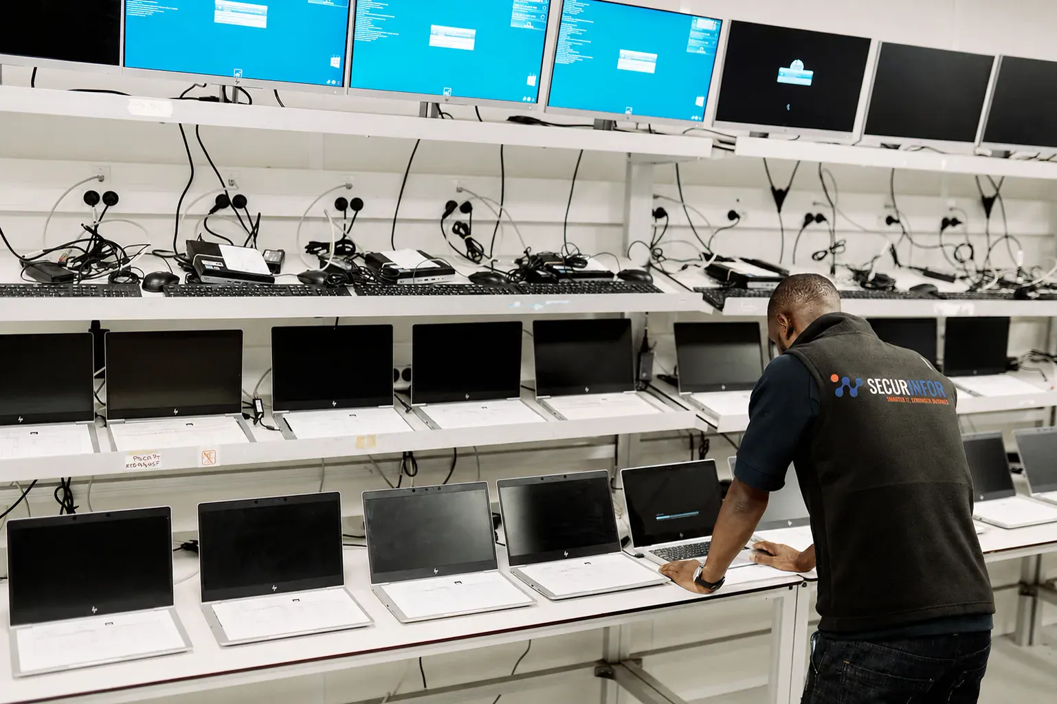 Atelier IT Factory de préparation et de logistique informatique SECURINFOR
